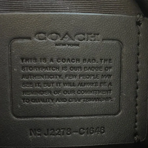 Coach Black Pebbled Leather Shoulder Bag - Picture 6 of 10